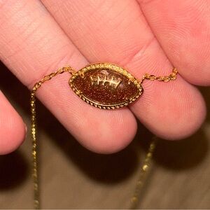 Kendra Scott Gold football Necklace